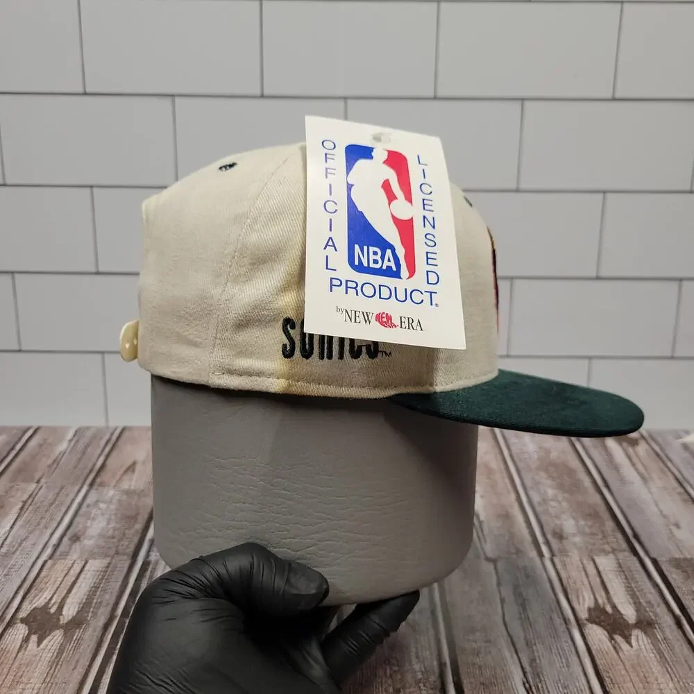 Vintage Seattle SuperSonics New Era Dupont Visor Snapback Hat USA Made